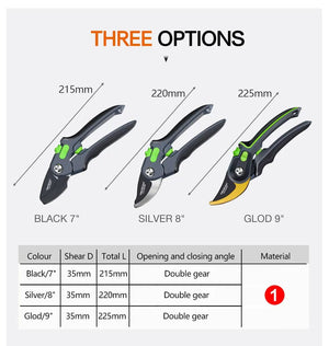 Planet Gates 2 Multifunctional Pruning Shear Garden Tools Labor Saving Scissors Gardening Plant Sharp Branch Pruners Protection Hand Durable