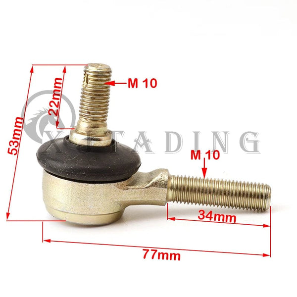 Planet Gates 2 pair M10-M10 Tie Rod End Kits Ball Joint Fit For China ATV 50cc 110cc 150cc 200cc 250cc 300cc Go Kart Karting Quads Bike Parts