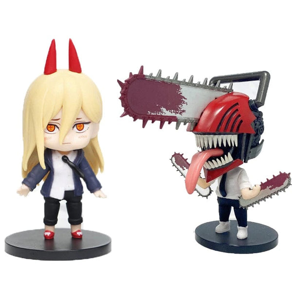 Planet Gates 2 pcs 2 2024 New Chainsaw Man kuromi Power Action Figurines Anime Figure Chainsaw Man Power Figurine For Children Toys Christmas Gifts