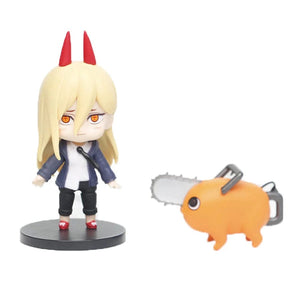 Planet Gates 2 pcs 2024 New Chainsaw Man kuromi Power Action Figurines Anime Figure Chainsaw Man Power Figurine For Children Toys Christmas Gifts