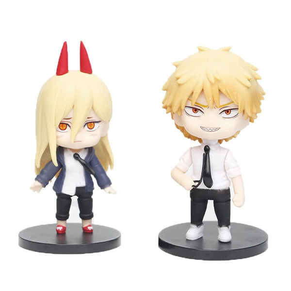 Planet Gates 2 pcs 3 2024 New Chainsaw Man kuromi Power Action Figurines Anime Figure Chainsaw Man Power Figurine For Children Toys Christmas Gifts