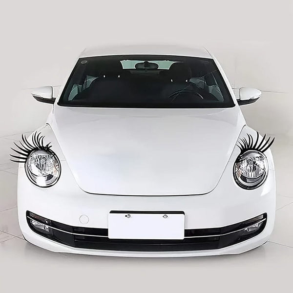 Planet Gates 2 pcs- Eyelashes 2pcs Headlight Eyelash Stickers Car Stickers Cute Fake Eyelash Car Stickers For Decorative Headlights