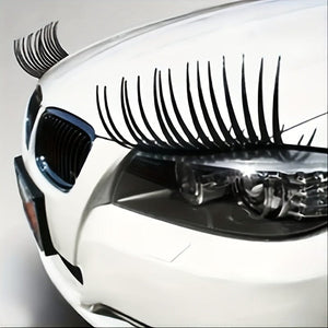 Planet Gates 2 pcs- Eyelashes 2pcs Headlight Eyelash Stickers Car Stickers Cute Fake Eyelash Car Stickers For Decorative Headlights