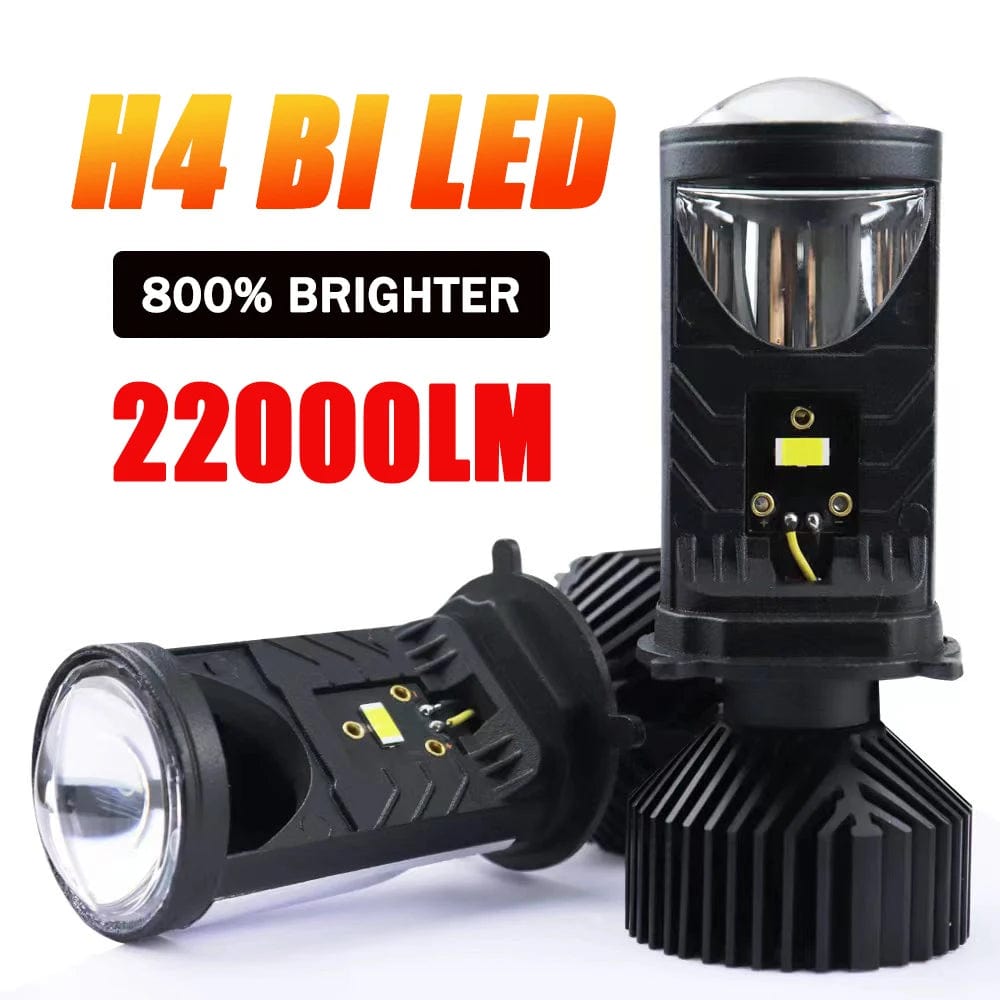 Planet Gates 2 PCS / H4/9003/HB2 Hi/Lo H4 LED Projector Lens Headlight Car LED Headlight Canbus 6000K Hi/Lo Beam Bulb with Turbo Fan 22000LM 90W For Car/Motorcycle 12V
