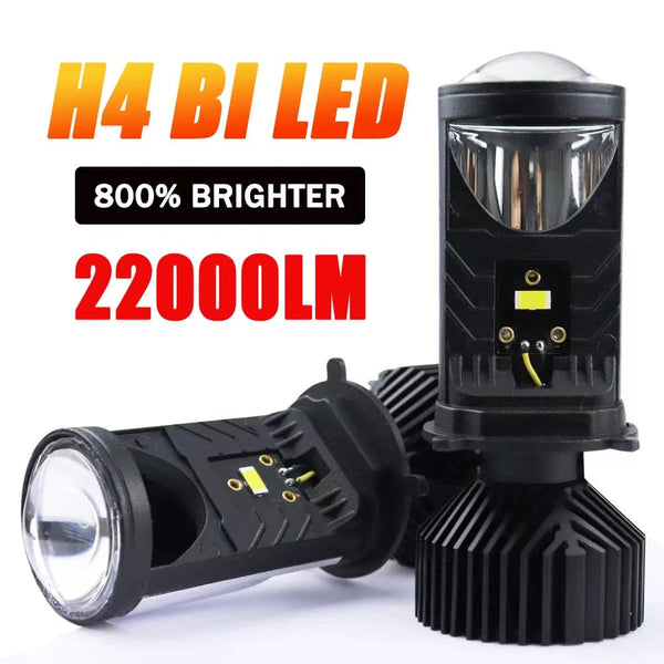Planet Gates 2 PCS / H4/9003/HB2 Hi/Lo H4 LED Projector Lens Headlight Car LED Headlight Canbus 6000K Hi/Lo Beam Bulb with Turbo Fan 22000LM 90W For Car/Motorcycle 12V