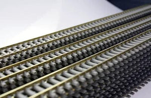 Planet Gates 2 pcs HO1:87 model train track rail 50 cm cement 1pc/2pcs/5pcs Model Train Flexible Rail with Sleeper HO Scale 50cm HP17HO