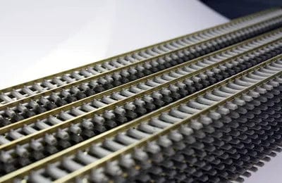 Planet Gates 2 pcs HO1:87 model train track rail 50 cm cement 1pc/2pcs/5pcs Model Train Flexible Rail with Sleeper HO Scale 50cm HP17HO