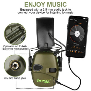 Planet Gates 2 PCS Original Tactical Electronic Shooting Earmuff Outdoor Sports Anti-noise Headset Impact Sound Amplification Hearing