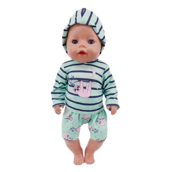 Planet Gates 2 Pcs/Set=Shirts + Pants Doll Clothes Accessories For Born Baby 43cm Items & 18 Inch American Doll Girl's Toys & Our Generation