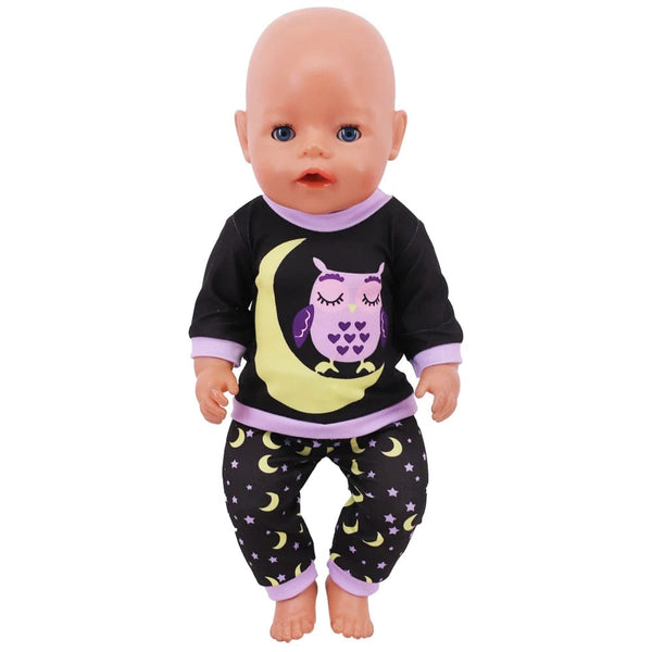 Planet Gates 2 Pcs/Set=Shirts + Pants Doll Clothes Accessories For Born Baby 43cm Items & 18 Inch American Doll Girl's Toys & Our Generation