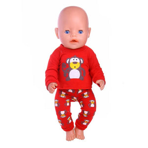 Planet Gates 2 Pcs/Set=Shirts + Pants Doll Clothes Accessories For Born Baby 43cm Items & 18 Inch American Doll Girl's Toys & Our Generation