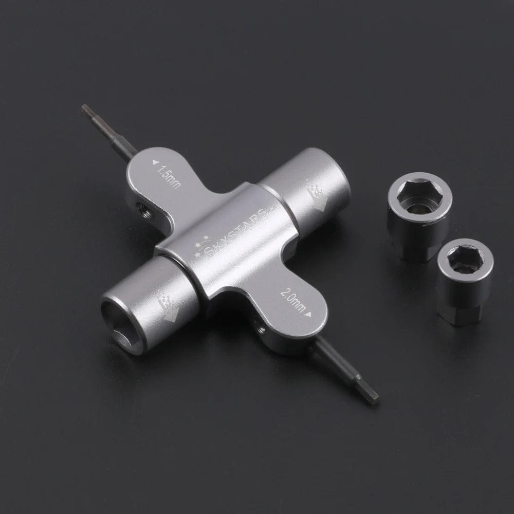 Planet Gates 2 pcs Skystars Quad M5 Wrench 1.5mm/2mm screwdriver with Built in One Way Bearing Tool for RC Drone FPV Racing