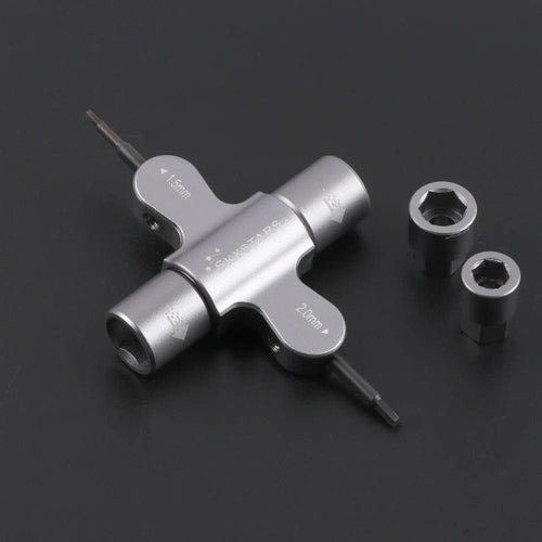 Planet Gates 2 pcs Skystars Quad M5 Wrench 1.5mm/2mm screwdriver with Built in One Way Bearing Tool for RC Drone FPV Racing