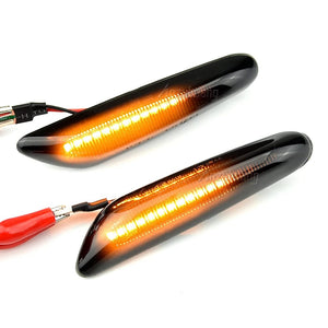 Planet Gates 2 pieces Led Dynamic Side Marker Turn Signal Light Indicator Blinker Lamp Signal Lamp For BMW E90 E91 E92 E93 E60 E87 E82 E46