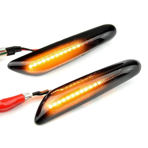 Planet Gates 2 pieces Led Dynamic Side Marker Turn Signal Light Indicator Blinker Lamp Signal Lamp For BMW E90 E91 E92 E93 E60 E87 E82 E46