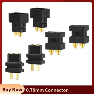 Planet Gates 2 Pin 0.7mm 0.8mm Male Flat Convex Concave Double Needle 0.78mm Connector Female Socket Headphone Plug Consumer Electronics