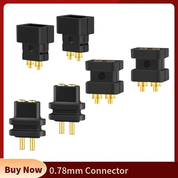 Planet Gates 2 Pin 0.7mm 0.8mm Male Flat Convex Concave Double Needle 0.78mm Connector Female Socket Headphone Plug Consumer Electronics