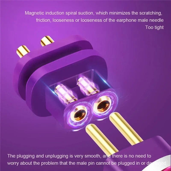 Planet Gates 2 Pin 0.7mm 0.8mm Male Flat Convex Concave Double Needle 0.78mm Connector Female Socket Headphone Plug Consumer Electronics