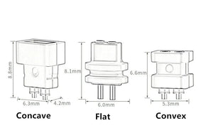 Planet Gates 2 Pin 0.7mm 0.8mm Male Flat Convex Concave Double Needle 0.78mm Connector Female Socket Headphone Plug Consumer Electronics