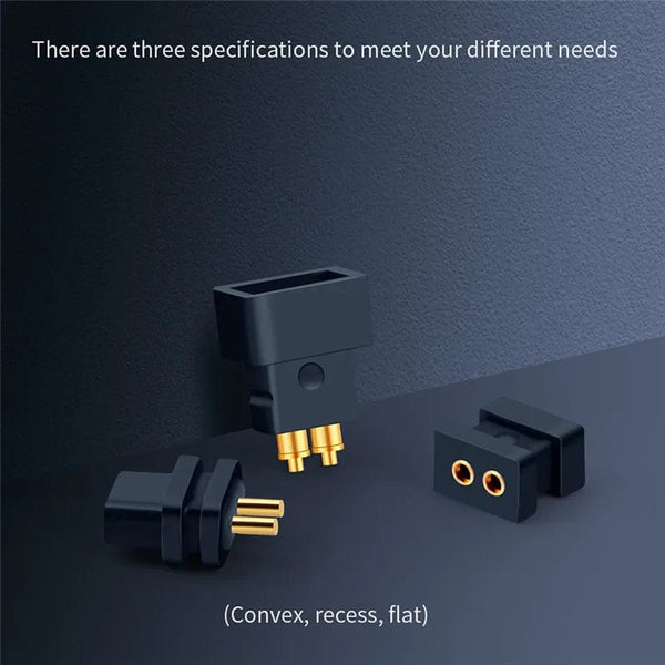 Planet Gates 2 Pin 0.7mm 0.8mm Male Flat Convex Concave Double Needle 0.78mm Connector Female Socket Headphone Plug Consumer Electronics