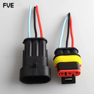 Planet Gates 2-Pin Way Waterproof Automotive Electrical Connectors Plug With Wire Male Female Connector 1/2/3/4/5/6 pin For Car Motorcycle