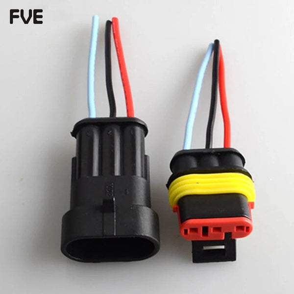Planet Gates 2-Pin Way Waterproof Automotive Electrical Connectors Plug With Wire Male Female Connector 1/2/3/4/5/6 pin For Car Motorcycle