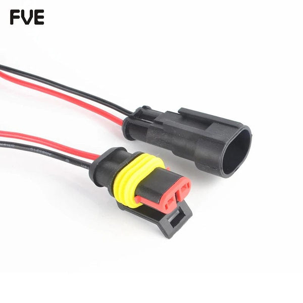 Planet Gates 2-Pin Way Waterproof Automotive Electrical Connectors Plug With Wire Male Female Connector 1/2/3/4/5/6 pin For Car Motorcycle