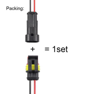 Planet Gates 2-Pin Way Waterproof Automotive Electrical Connectors Plug With Wire Male Female Connector 1/2/3/4/5/6 pin For Car Motorcycle
