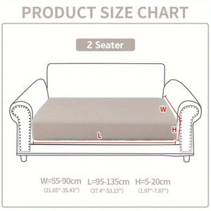 Planet Gates 2 Seater / Creamy White 1pc Waterproof Elastic Four Seasons Universal Stretch Sofa Cover, Simple Modern Style Non-slip Sofa Slipcover, Living Room Sofa Protector Couch Cover Suitable For Office Home Decor