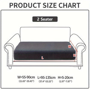Planet Gates 2 Seater / Dark Gray 1pc Waterproof Elastic Four Seasons Universal Stretch Sofa Cover, Simple Modern Style Non-slip Sofa Slipcover, Living Room Sofa Protector Couch Cover Suitable For Office Home Decor