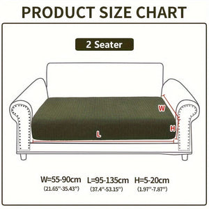 Planet Gates 2 Seater / Green 1pc Waterproof Elastic Four Seasons Universal Stretch Sofa Cover, Simple Modern Style Non-slip Sofa Slipcover, Living Room Sofa Protector Couch Cover Suitable For Office Home Decor