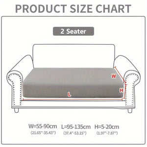 Planet Gates 2 Seater / Light Gray 1pc Waterproof Elastic Four Seasons Universal Stretch Sofa Cover, Simple Modern Style Non-slip Sofa Slipcover, Living Room Sofa Protector Couch Cover Suitable For Office Home Decor