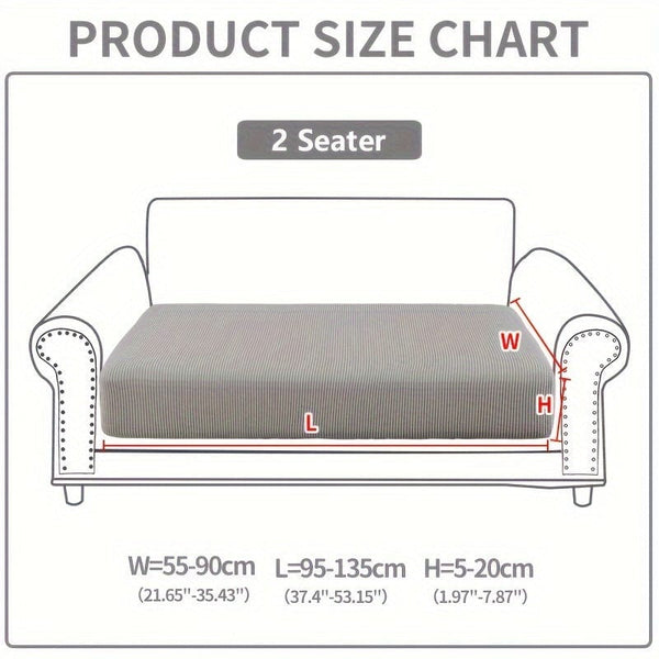 Planet Gates 2 Seater / Light Gray 1pc Waterproof Elastic Four Seasons Universal Stretch Sofa Cover, Simple Modern Style Non-slip Sofa Slipcover, Living Room Sofa Protector Couch Cover Suitable For Office Home Decor