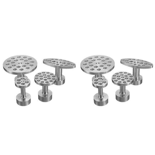 Planet Gates 2 Sets Car Body Paintless Dent Hail Buckle Aluminum Alloy Glue Puller Tabs Remover Automobile Repair Set Paint Dent Repair Tool