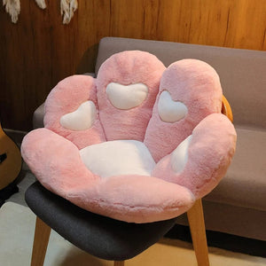 Planet Gates 2 Sizes Kawaii Plush Bear Paw Mat Cute Animal Bear Cat Foot Pillow Heart Plush Cushion Stuffed Soft Toys for Home Decor Gifts