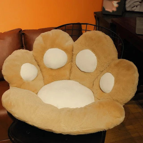 Planet Gates 2 Sizes Kawaii Plush Bear Paw Mat Cute Animal Bear Cat Foot Pillow Heart Plush Cushion Stuffed Soft Toys for Home Decor Gifts