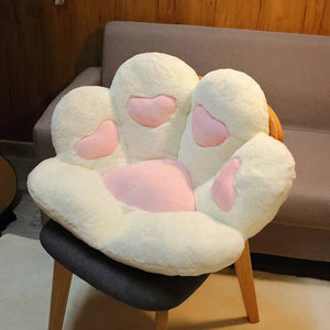 Planet Gates 2 Sizes Kawaii Plush Bear Paw Mat Cute Animal Bear Cat Foot Pillow Heart Plush Cushion Stuffed Soft Toys for Home Decor Gifts