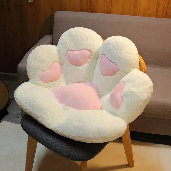 Planet Gates 2 Sizes Kawaii Plush Bear Paw Mat Cute Animal Bear Cat Foot Pillow Heart Plush Cushion Stuffed Soft Toys for Home Decor Gifts