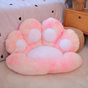 Planet Gates 2 Sizes Kawaii Plush Bear Paw Mat Cute Animal Bear Cat Foot Pillow Heart Plush Cushion Stuffed Soft Toys for Home Decor Gifts
