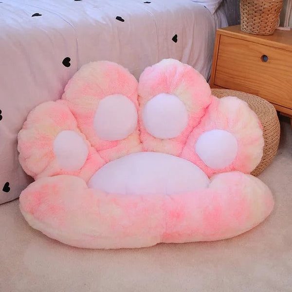Planet Gates 2 Sizes Kawaii Plush Bear Paw Mat Cute Animal Bear Cat Foot Pillow Heart Plush Cushion Stuffed Soft Toys for Home Decor Gifts