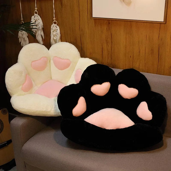 Planet Gates 2 Sizes Kawaii Plush Bear Paw Mat Cute Animal Bear Cat Foot Pillow Heart Plush Cushion Stuffed Soft Toys for Home Decor Gifts
