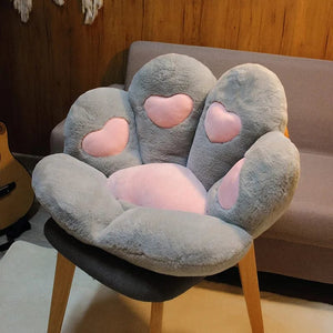 Planet Gates 2 Sizes Kawaii Plush Bear Paw Mat Cute Animal Bear Cat Foot Pillow Heart Plush Cushion Stuffed Soft Toys for Home Decor Gifts