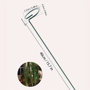 Planet Gates 2 Support Rods 2pcs, Iron Plant Support Pole 39.88cm*6.3cm, Plant Support Stakes, Flower Garden Stakes Plant Stick Supports Cages Ring Hoops