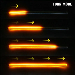 Planet Gates 2 x Sequential LED Strip Turn Signal Indicator Car DRL Daytime Running Light UK