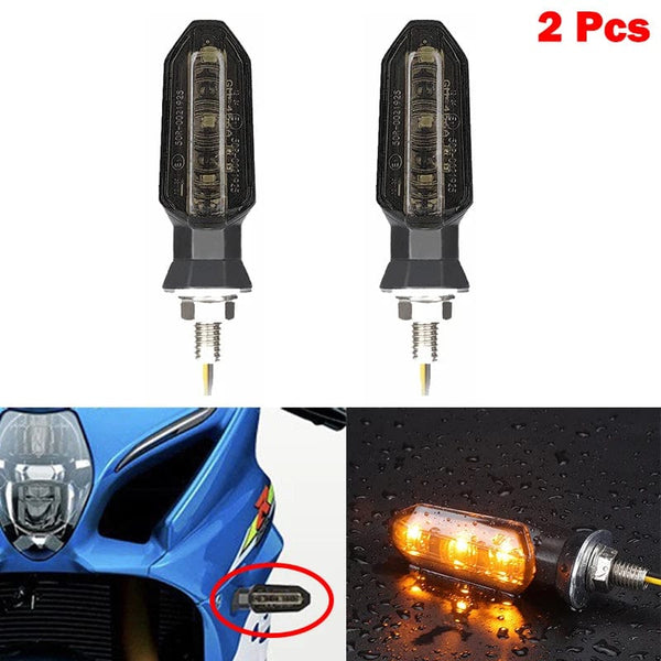 Planet Gates 2 x Smoke Lens / CHINA Turn Signals For HONDA Motorcycle 8mm 12V For HONDA CBR500R CBR650F CB650F CBR600RR CB500X CRF250L MSX125 Motorcycle Turn Signal