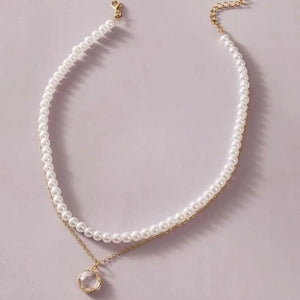 Planet Gates 2 YWZIXLN 2021 Trend Elegant Jewelry Wedding Big Pearl Necklace For Women Fashion White Imitation Pearl Choker Necklace N0179