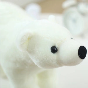 Planet Gates 20/25/35/45cm Super Lovely Polar Bear Family Stuffed Plush Placating Toy Pure White Bear Soft Fabric Doll Gift for Children