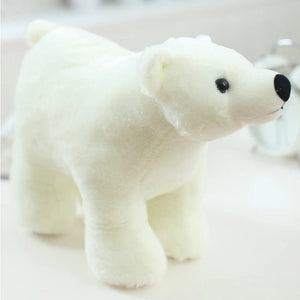 Planet Gates 20/25/35/45cm Super Lovely Polar Bear Family Stuffed Plush Placating Toy Pure White Bear Soft Fabric Doll Gift for Children
