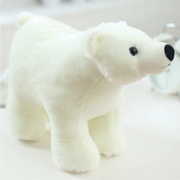 Planet Gates 20/25/35/45cm Super Lovely Polar Bear Family Stuffed Plush Placating Toy Pure White Bear Soft Fabric Doll Gift for Children