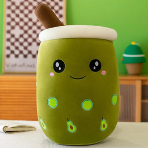 Planet Gates 20-25cm 1 9.4 inch Boba Plush Stuffed Bubble Tea Plushie Cartoon Milk Tea Cup Pillow Soft Kawaii Gifts for Kids